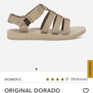 Brand new with box Teva dorado sandals